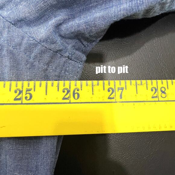 IZOD Button-Up Shirt Men's XL Blue Long Sleeve Collared Preppy 100% Cotton - Picture 7 of 8